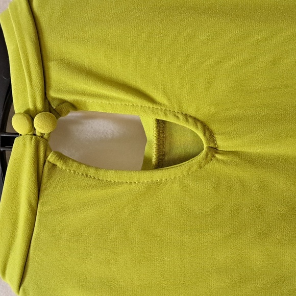 NWT Worthington Women's Sleeveless Top Sz Med Lime Green/Yellow Color - Picture 3 of 6